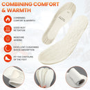 Janmercy 24 Pairs Wool Fleece Insoles Trim to Fit Winter Unisex US 5-12 — 3