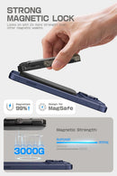 SUPCASE for MagSafe Wallet with Adjustable Stand, Hold 5 Cards, Black photo 2