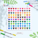 Ohuhu Adult Coloring Book Markers 100 Color Dual Tip Water-Based-Maui-White | 1 Count (Pack of 100) | White Pen | Practical Carry Pouch — 2