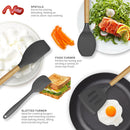 oannao Silicone Cooking Utensils Kitchen Utensil Set - 446°F Heat Resistant Silicone Kitchen Utensils Set,… — 3