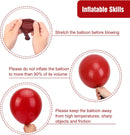 RUBFAC Ruby Red Balloon Arch Kit 154pcs Crimson Balloons Different Sizes — 4