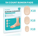 Promifun Bunion Pain Relief Pads to Wear with Shoes - 54 ct Bunion Cushion - Moleskin Protect Feet for Men and Women - Water-Resistant Self-Stick Adhesive (Multi-Size) | 54 Count ( Multi-size) — 7