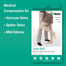 Juzo Soft 2001 Pantyhose Compression 20-30 mmHg Closed Toe, Reg | Cinnamon | 5 (V) — 4
