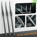 Golden Maple Miniature Paint Brushes, 15PC Model Brushes Micro Detail Paint Brush Set, Fine Detailing for Acrylics, Oils, Watercolors & Paint by Number, Figurine (Grey) | Gray — 2