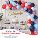 Red and Blue Balloons 50 Pcs 12 Inch Navy Red Pearl Light Latex Balloon | Red Blue — 8