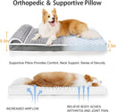 Jolifield Orthopedic Large Dog Bed Pillow Pet Sofa Bed 36''X24'' Grey