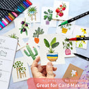 36 Dual Brush Markers for Adult Coloring Books, Double Tip Pens Art Set | ‎36 Colors — 3