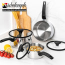 MICHELANGELO Stainless Steel Saucepan with Lid 1QT & 2QT & 3QT, Triply Stainless Steel Saucepans with Bakelite… — 7
