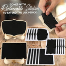 Mini Chalkboard Signs, 30 Pack Framed Small Chalk Board Food Labels with Easel Stand for Party Buffet or Wedding Celebration, Wooden Blackboard as Place Cards for Table Setting or Numbers (30) — 5