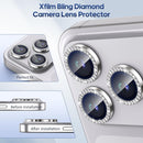 iPhone 17 Pro/17 Pro Max Camera Lens Protector Bling Diamond, Silver — 5