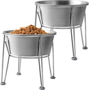 Elevated Dog Bowls for Medium&Small Dogs - Stainless Steel 48oz/6 Cups Raised…