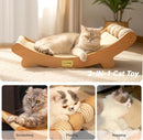 CHEERPALS Sisal Cat Scratcher Bed with Balls Wooden Cat Furniture(Large) — 2