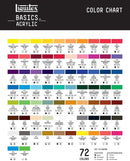 Liquitex Basics Acrylic Paint Set, 3 x 118ml (4-oz.) Tube Paint Set, Primary Colors — 6