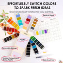 Grabie Portable Watercolor Paint Set of 56 Color with Water Brush & Palette — 2
