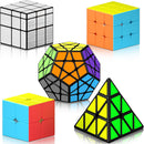 Vdealen Speed Cube Set, Cube Bundle 2x2 3x3 Pyramid Dodecahedron Mirror Magic Cube Pack, Puzzle Cube Collection Toys Easter Valentines Gift for Kids Teens Adults [5 Pack] — 1