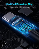 Baseus USB C Cable, 100W PD 5A QC 4.0 Fast Charging USB C to USB C Cable 6