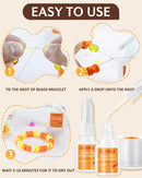 ZUAWAE Jewelry Glue for Elastic String, Bracelet Glues with 1mm Elastic String for Bracelets to Clay Beads Bracelet… — 4
