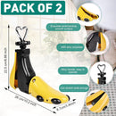 2 Pieces Shoe Stretcher Boot Stretcher, Adjustable Width and Length Shoe Expander Shoe Widener Stretcher Women Men | yellow | Yellow — 3