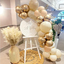 Blush Gold Beige Neutral Balloons, 50pcs 12 inch Neutral Balloon Blush Gold Beige Latex Balloons for Birthday Wedding Bride Shower Party Decoration | Blush Beige Gold — 6