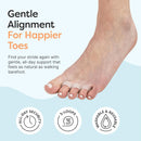 ZenToes Hammer Toe Corrector, Triple Loop Gel Toe Spacers, 4 Pack 2