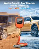 ETENWOLF T600 Digital Tire Pressure Gauge 250 PSI with Rubber Hose, Orange