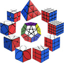 STEAM Life Speed Cube Set 10 Pack, Variety of Shapes & Difficulty Levels – Includes 2x2, 3x3, 4x4 Pyramid, Mirror, Megaminx & More – Smooth & Fast Turning Puzzle Cubes for Kids & Adults, Ages 8+ — 1