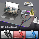 Dual USB-C 4 in 1 Multi Charging Cable, Charging Cords for Multiple Devices 3