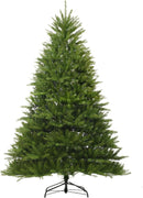 7.5FT Unlit Christmas Tree Green, Dunhill Fir Artificial Tree with 2514 PVC Branch Tips, Realistic Full Shape, Foldable Metal Stand for Indoor Home, Office & Holiday Decoration — 1