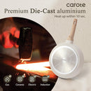 CAROTE 8 Inch Non Stick Frying Pan, Cream White Granite Skillet