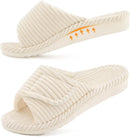 Litfun Orthopedic Slippers for Women Arch Support House Shoes - Beige — 1