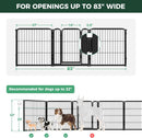 FXW Dog Gate, Extra Wide Adjustable for Openings Up to 83", 32" H