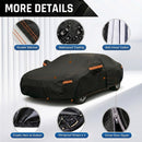 6 Layers Heavy Duty Car Cover Waterproof All Weather Size C3 — 4