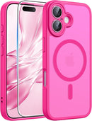 FNTCASE for iPhone 16 Plus Case Hot Pink: Compatible with MagSafe — 1