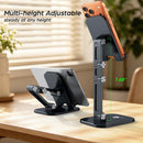 OCYCLONE Phone Stand for Desk, Foldable Cell Phone Stand Holder, Black photo 3
