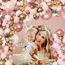 Blocesa Rose Gold Balloon Garland Arch Kit, Pink Gold, Latex, Party Decor. | Rose Gold White — 6
