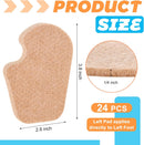 Booson 24 Pcs Metatarsal Pads Dancers Pads for Feet Felt Foot Pad 2