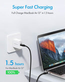 CLEEFUN USB C to USB C Cable 3ft, 5-Pack C to C Cable Fast Charging 60W 3