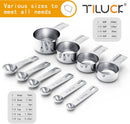 TILUCK Stainless Steel Measuring Cups & Spoons Set, Cups and Spoons — 2