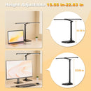 CHARYJOD LED Desk Lamp for Office Home, Height Adjustable Architect Desk Light with USB Adapter, Stepless Dimming… — 6