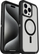 OtterBox iPhone 15 Pro MAX (Only) Defender Series XT Clear Case - Dark Side (Black/Clear), screenless, Rugged, Snaps to MagSafe, Lanyard Attachment — 5