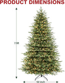Hykolity 7.5 ft Prelit Christmas Tree with Realistic PE Foliage — 8