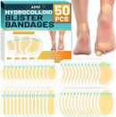 Arme Hydrocolloid Bandages, Gel Blister Bandages for Feet 50Pcs 4 Shape | 50 Pcs — 1