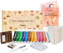 Tobios Mini Watercolor Kit, Travel Watercolor Set, Brush & Sketchbook | 12 Colors (Pack of 1) — 8