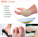 Nuanchu 60 Pcs Bunion Cushions Self-Adhesive Bunion Pads, Khaki, M — 4
