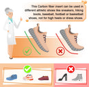 Carbon Fiber Insoles, 1 Pair Rigid Insole Insert for Pain Relief Recovery of Arthritic Toe Turf Toe, Hallux rigidus, morton's Toe, Rigid Shoe Insert for Sports, Hiking, Basketball — 4
