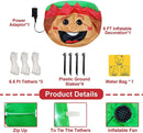 TURNMEON 6 Ft Height Christmas Inflatables Elf Christmas Decorations Outdoor with Built-in LED Lights, Blow up Yard Christmas Decoration for Holiday Party Outside Yard Garden Lawn Party Xmas Decor — 5
