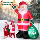 8 FT Christmas Inflatable Santa Claus with Candy and Big Gift Bag Outdoor Decor, Blow Up IP44 Weatherproof Xmas Decorations for Yard, Built-in LED Light for Gardern Lawn Indoor Winter Holiday — 2