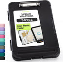 Sooez Reinforced Clipboard with Storage, Inner Plastic Folder Attached, Heavy Duty Plastic Clip Boards 8.5x11 with Pen Holder, High Capacity Nursing Clipboard for Teacher Office Home, Letter / A4 Size — 1