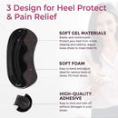 Heel Grips Pads for Loose Shoes - Welnove 6-Pair Heel Inserts for Back of Heel Protect, Heel Inserts for Blisters Pain, Rubbing, Prevent Slip, Fit Shoes, Boots, Sandals, High Heels, Men Women, Black - Black | 6-Pair — 2