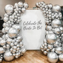 Metallic Silver Balloons 12 inch, Silver Latex 50pcs Party Balloons — 5